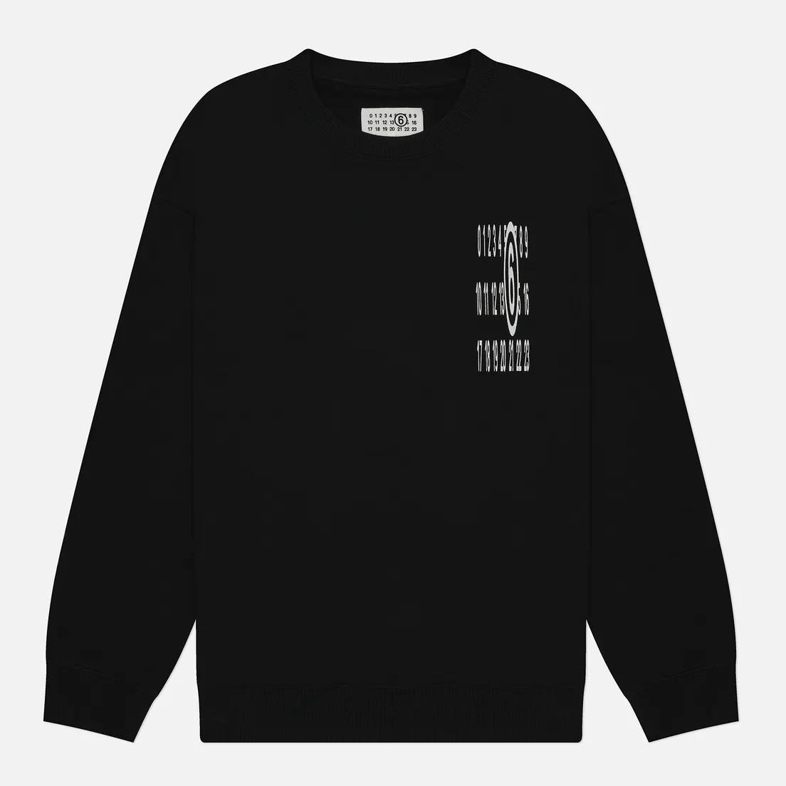 Maison Margiela MM6 Мужская толстовка Discreet Elongated Numeric Printed