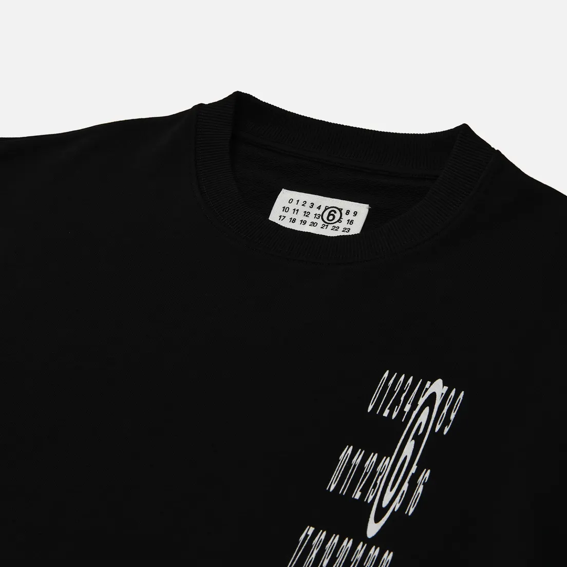 Maison Margiela MM6 Мужская толстовка Discreet Elongated Numeric Printed