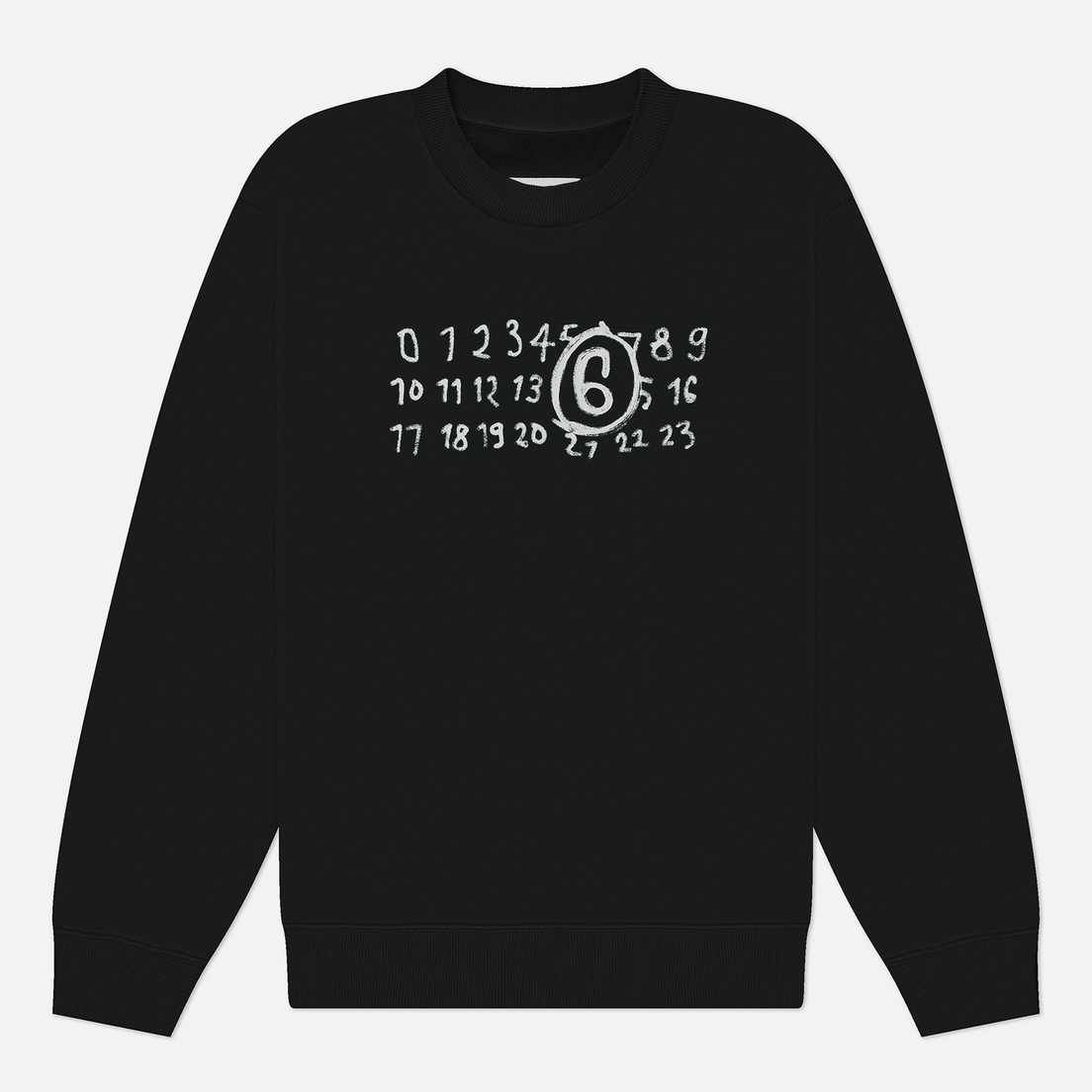 Maison Margiela MM6 Мужская толстовка Numeric Artwork Crew Neck