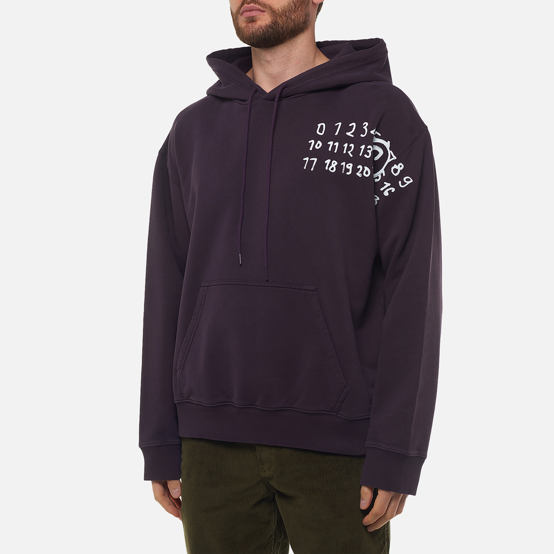 Maison Margiela MM6 Мужская толстовка Numeric Artwork Hoodie