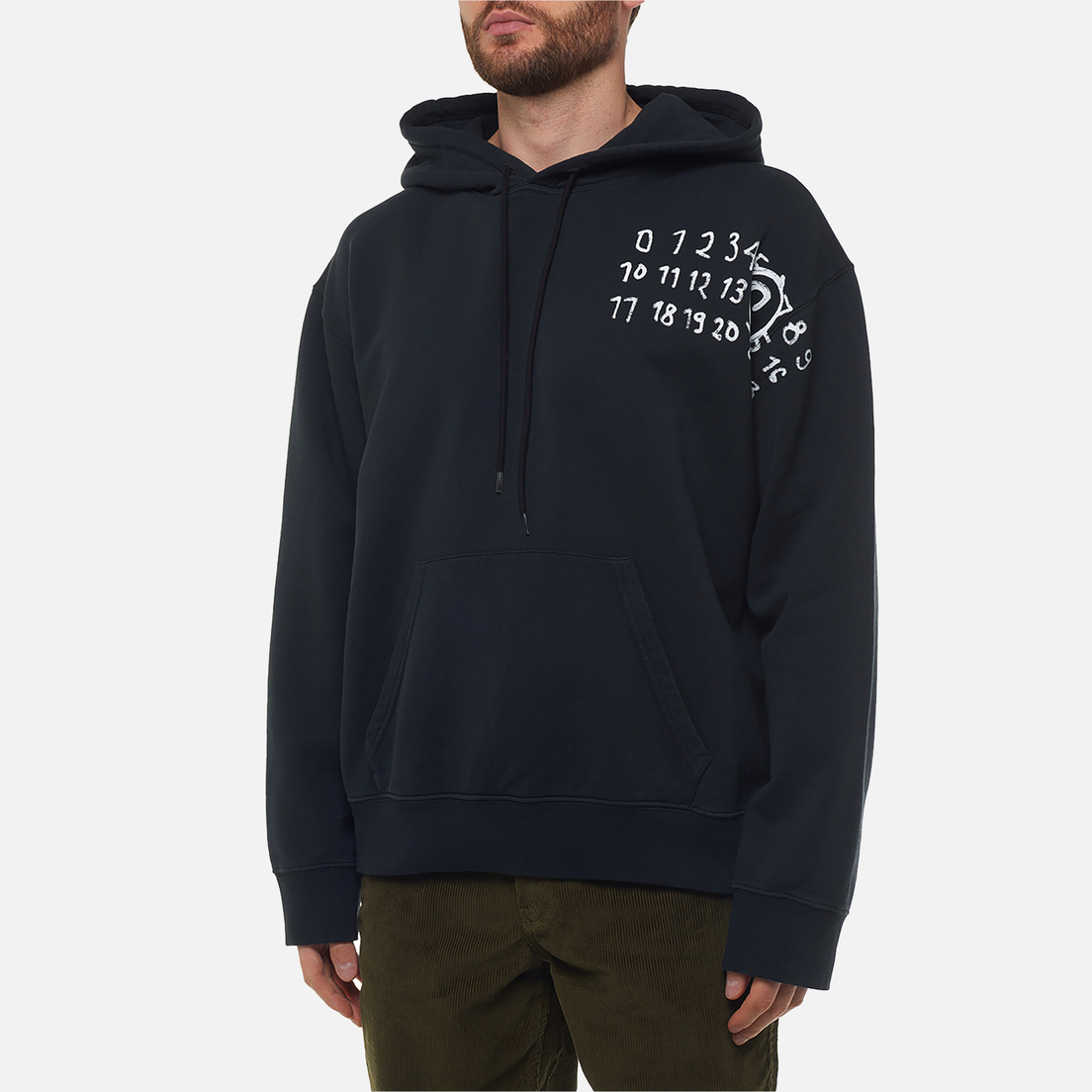 Maison Margiela MM6 Мужская толстовка Numeric Artwork Hoodie