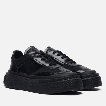 Мужские кроссовки Maison Margiela MM6 Gambetta Polished Leather, цвет чёрный, размер 44 EU