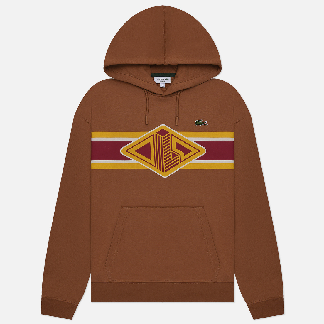 Lacoste Мужская толстовка Loose Fit Printed Hoodie