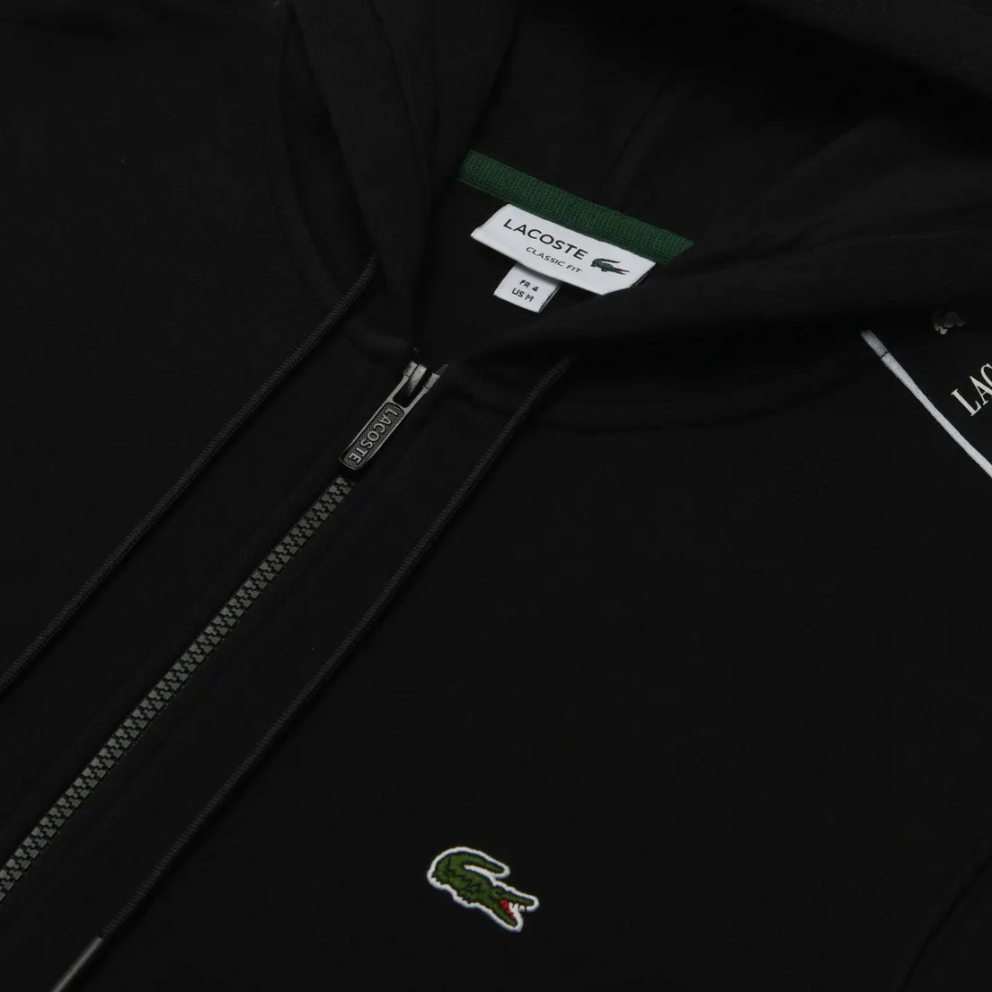 Lacoste Мужская толстовка Core Brushed Fleece Zip-Up Hoodie