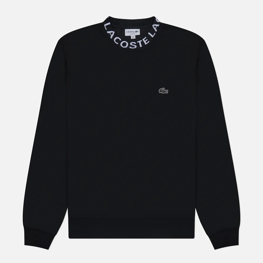 Lacoste Мужская толстовка Logo Jacquard Collar Double Face