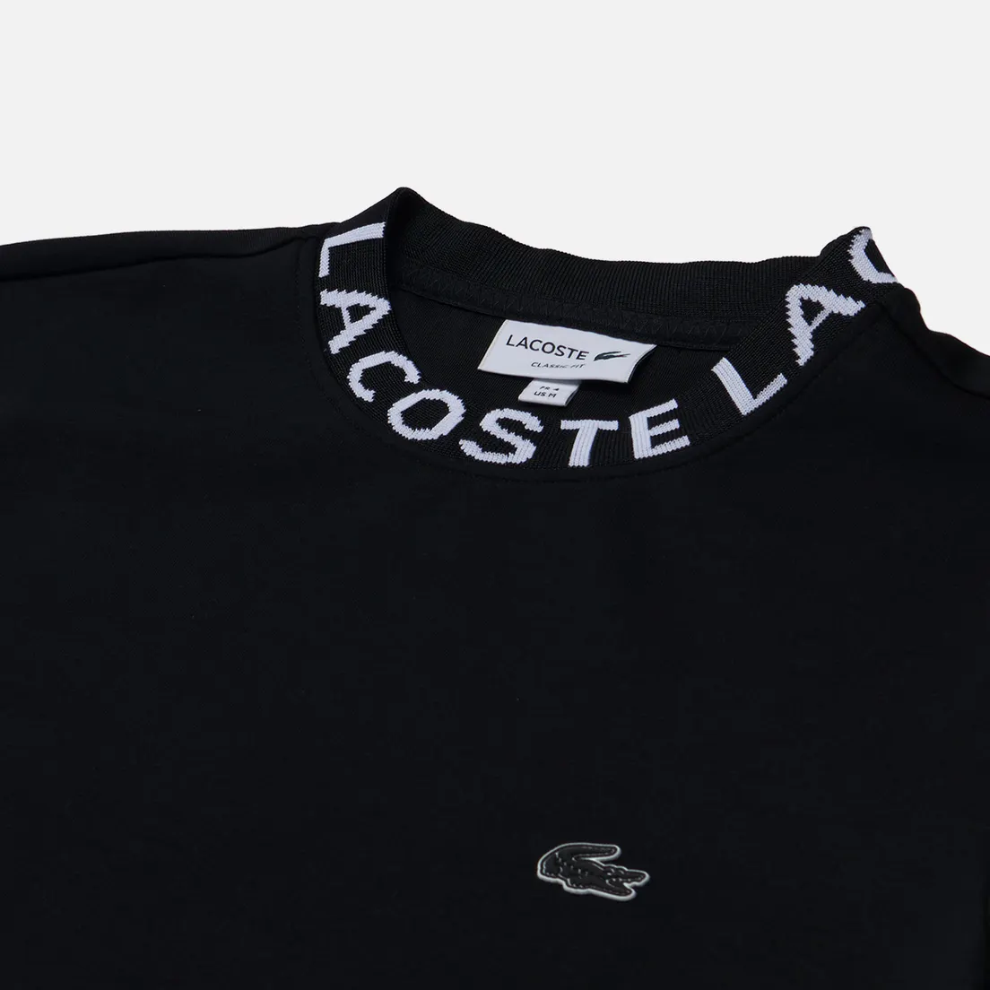Lacoste Мужская толстовка Logo Jacquard Collar Double Face
