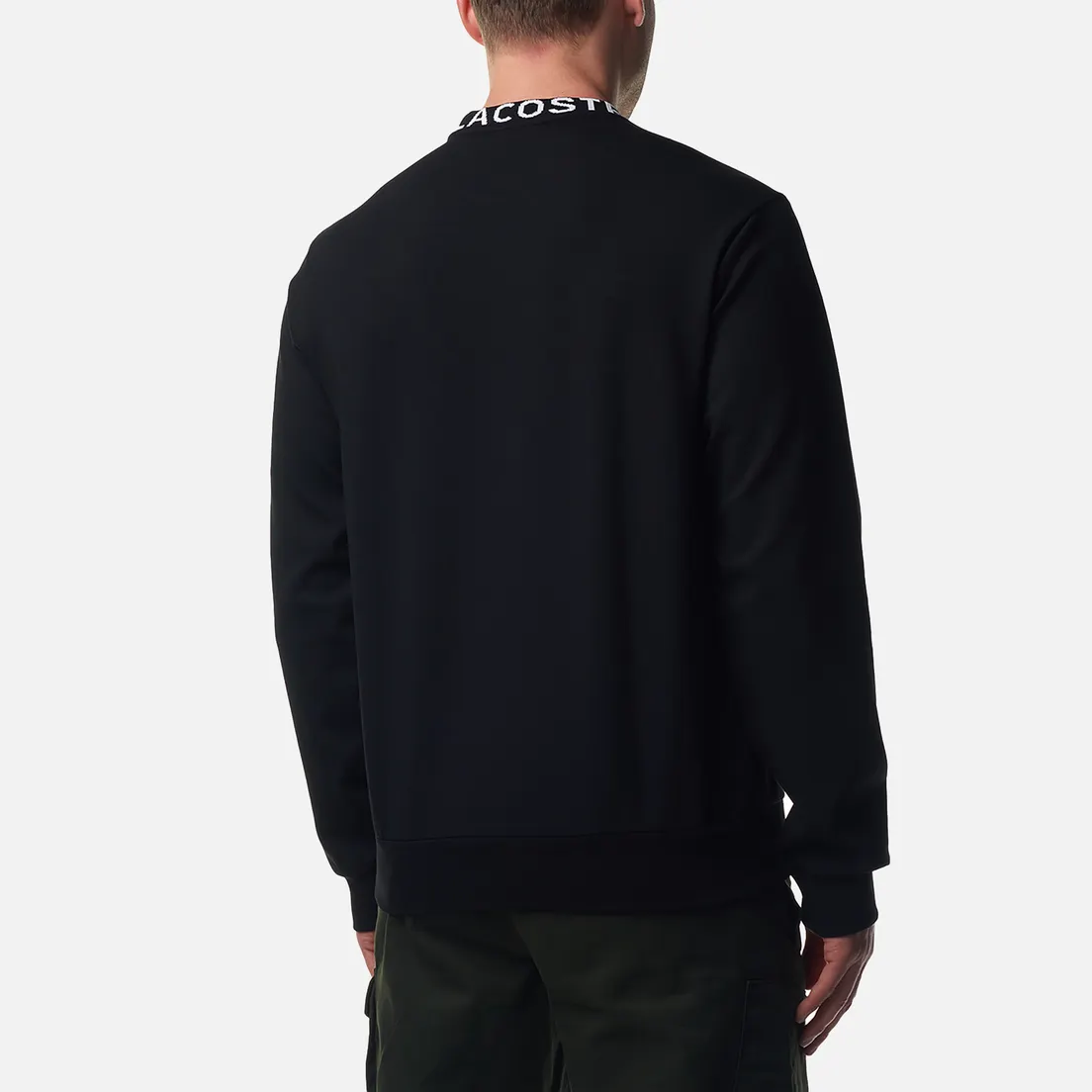 Lacoste Мужская толстовка Logo Jacquard Collar Double Face
