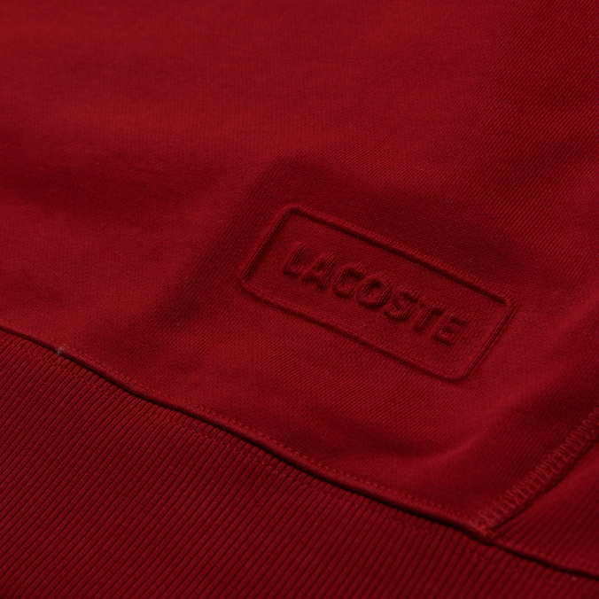 Мужская толстовка Lacoste, цвет красный, размер S SH9202-476 Live Loose Fit Cotton Hoodie - фото 3
