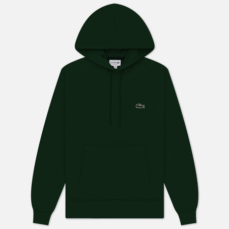   Brandshop Мужская толстовка Lacoste Organic Cotton Hoodie, цвет зелёный, размер L