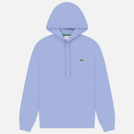 Мужская толстовка Lacoste Organic Cotton Hoodie Classic Fit, цвет голубой, размер S