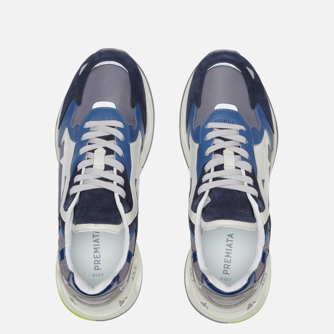 Мужские кроссовки Premiata, цвет синий, размер 43 SHA00250 Sharky 250 - фото 2