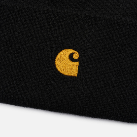 Шапка Carhartt WIP Chase Black/Gold