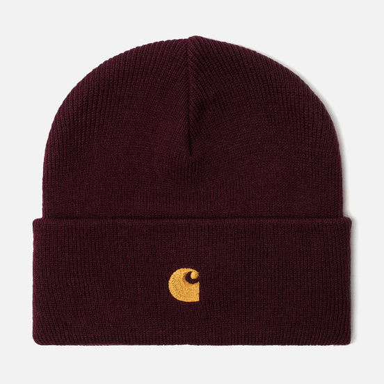 Шапка Carhartt WIP Chase Merlot/Gold