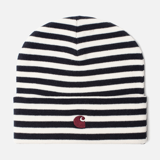 Шапка Carhartt WIP Haldon Stripe Dark Navy/Wax