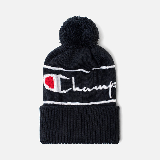 Шапка Champion Reverse Weave Big Logo Pon Pon Sky Captain