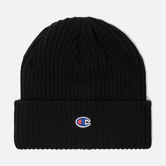 Шапка Champion Reverse Weave Merino Knit Beanie Logo Black
