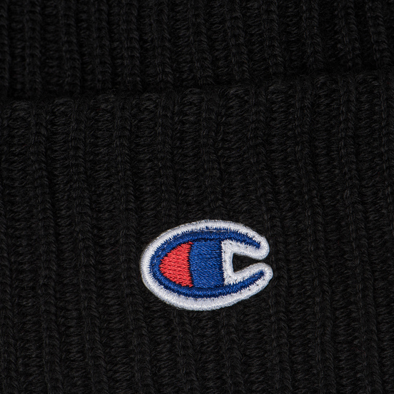 Шапка Champion Reverse Weave Merino Knit Beanie Logo Black