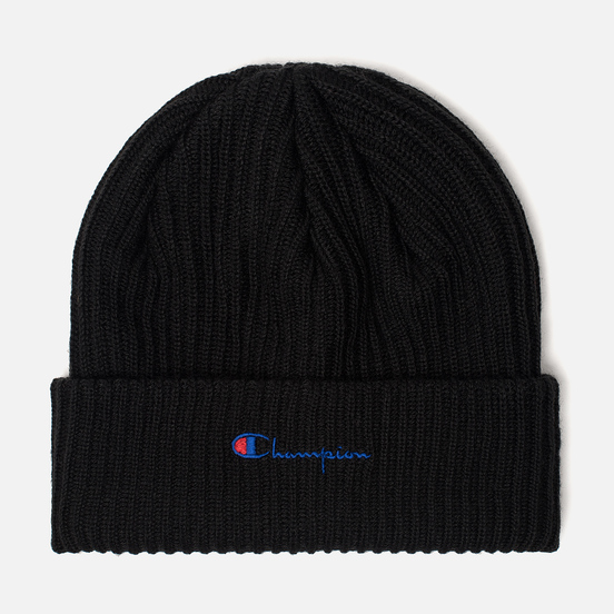 Шапка Champion Reverse Weave Merino Knit Beanie Script Black