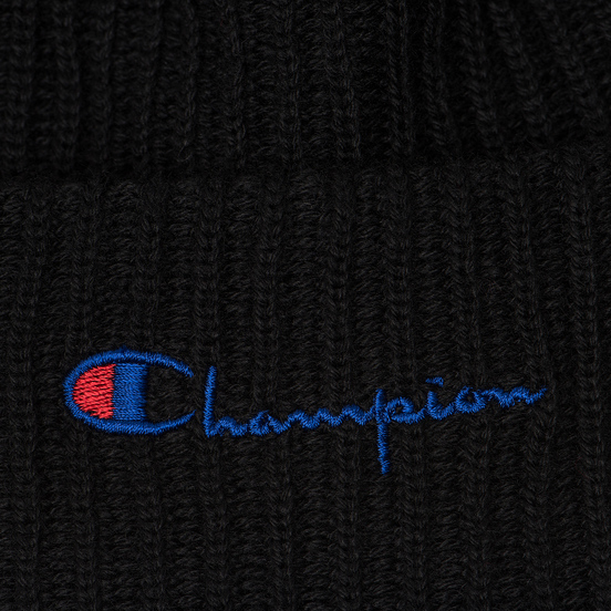 Шапка Champion Reverse Weave Merino Knit Beanie Script Black