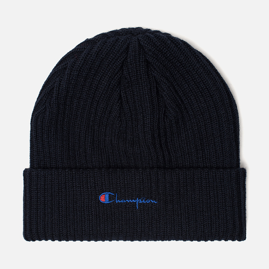 Шапка Champion Reverse Weave Merino Knit Beanie Script Navy