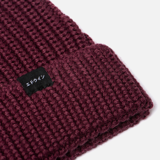 Шапка Edwin Purl Garment Wash Dark Purple
