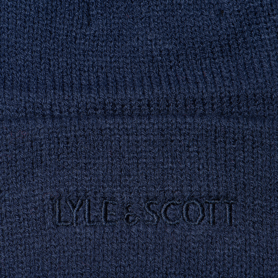 Шапка Lyle & Scott Bobble Beanie Dark Navy