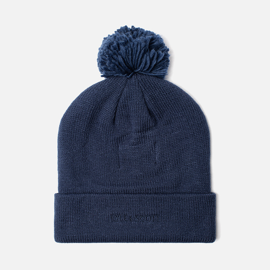 Шапка Lyle & Scott Bobble Beanie Dark Navy