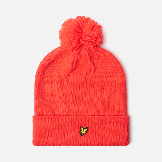 Шапка Lyle & Scott Bobble Beanie Grenadine Red