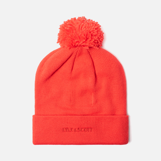 Шапка Lyle & Scott Bobble Beanie Grenadine Red