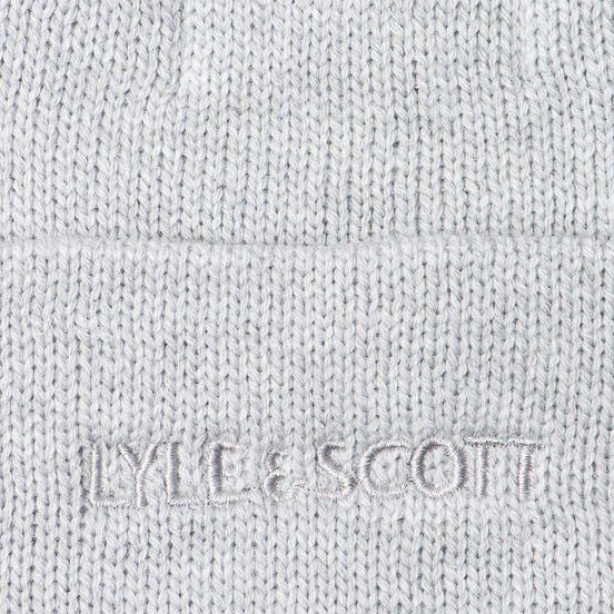 Шапка Lyle & Scott Bobble Beanie Light Grey Marl