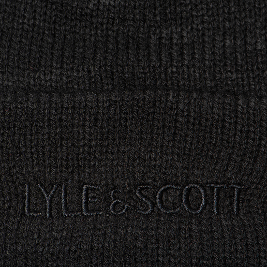 Шапка Lyle & Scott Bobble Beanie True Black