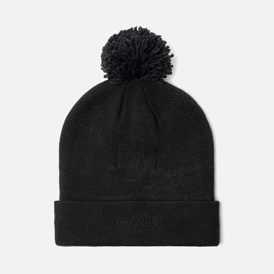 Шапка Lyle & Scott Bobble Beanie True Black