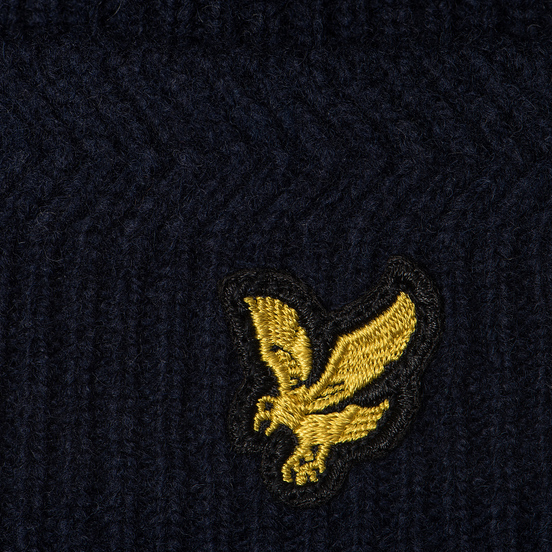 Шапка Lyle & Scott Racked Rib Beanie New Navy