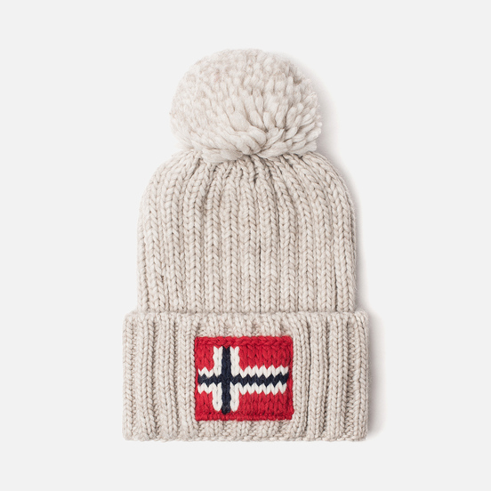 cream napapijri hat