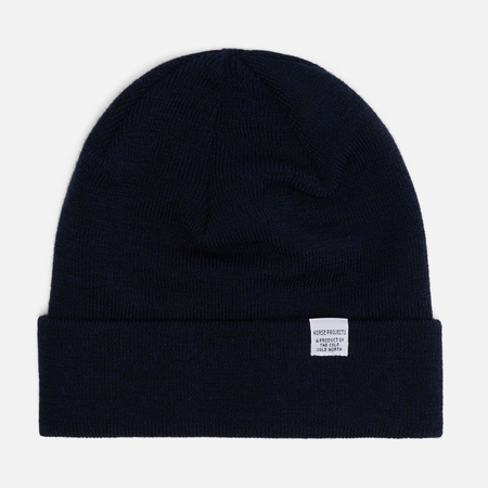 Шапка Norse Projects Norse Top Beanie, цвет синий
