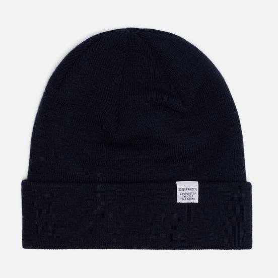 Шапка Norse Projects Norse Top Beanie Dark Navy