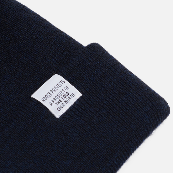 Шапка Norse Projects Norse Top Beanie Dark Navy
