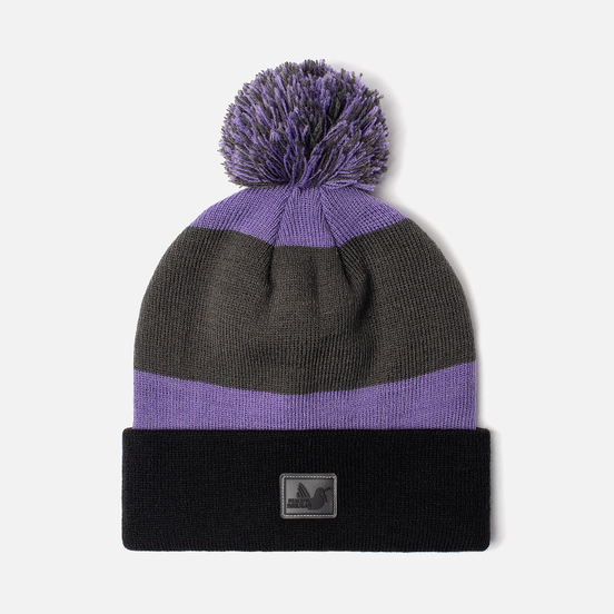 Шапка Peaceful Hooligan Stripe Pompom Iron Gate/Ultra/Black