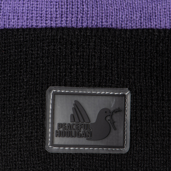 Шапка Peaceful Hooligan Stripe Pompom Iron Gate/Ultra/Black