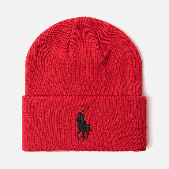 Шапка Polo Ralph Lauren Acrylic Big Polo Pony Red