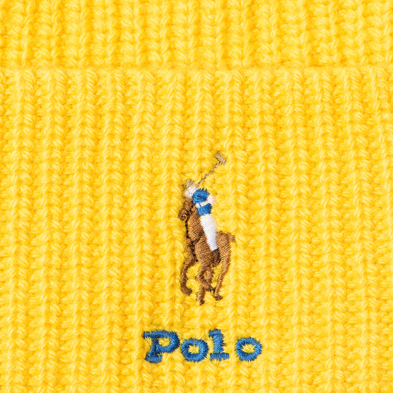 Шапка Polo Ralph Lauren Embroidered Polo Pony Viscose Blend University Yellow