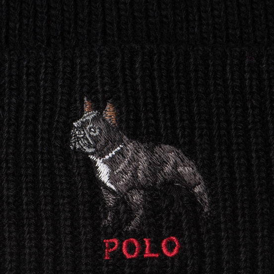 Шапка Polo Ralph Lauren French Bulldog Acrylic/Nylon/Wool Black