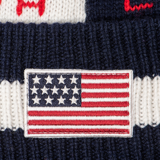 Шапка Polo Ralph Lauren Polo Sport Color Block Acrylic/Nylon/Wool Cream/Navy