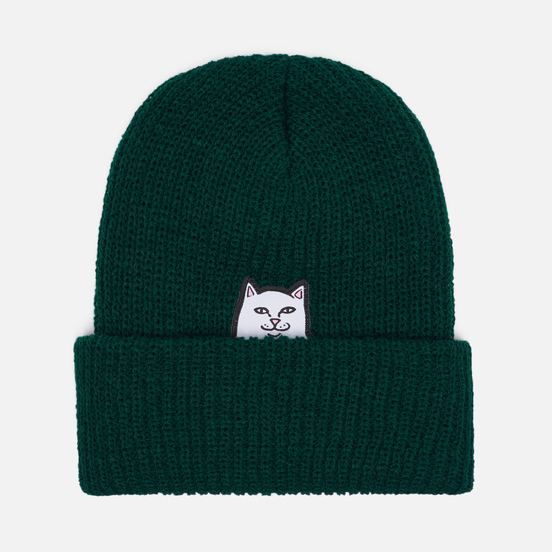 Шапка RIPNDIP Lord Nermal Rib Beanie Hunter Green