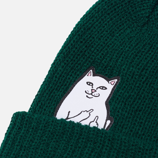 Шапка RIPNDIP Lord Nermal Rib Beanie Hunter Green