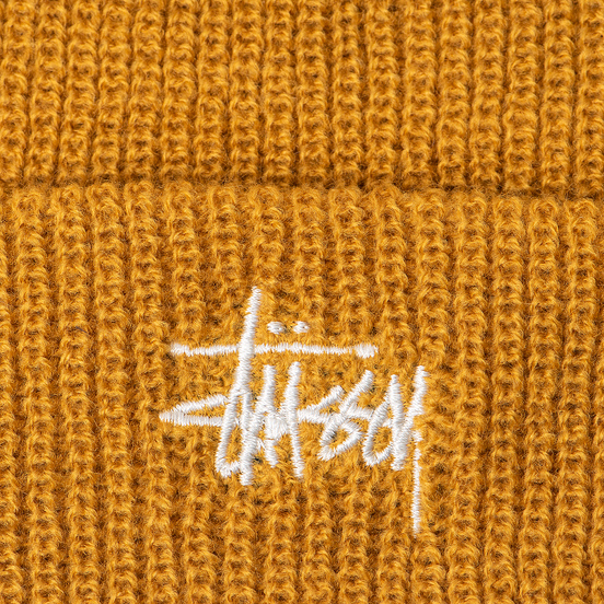 Шапка Stussy Basic Cuff Mustard