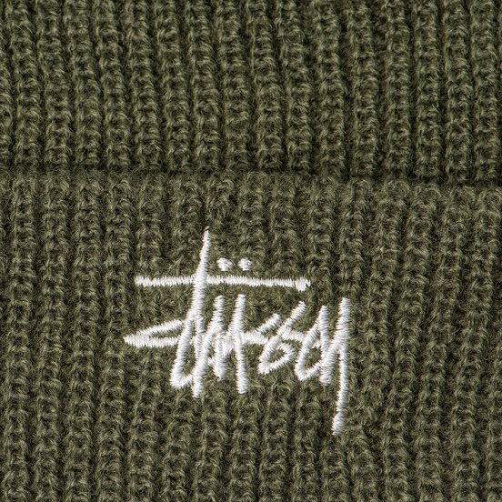 Шапка Stussy Basic Cuff Olive