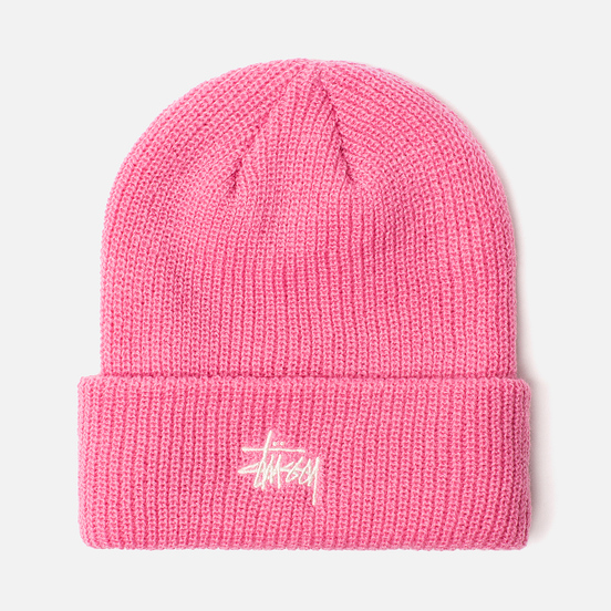 Шапка Stussy Basic Cuff Pink