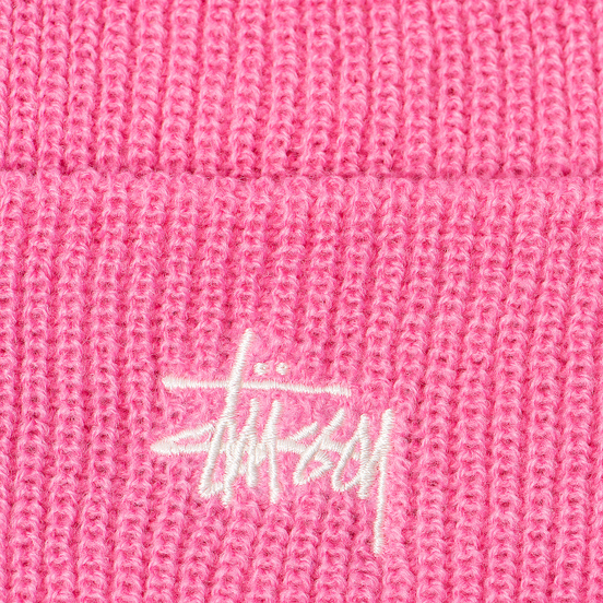 Шапка Stussy Basic Cuff Pink