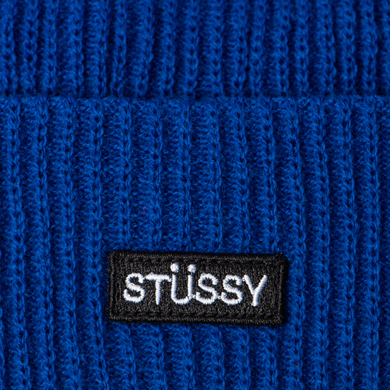 Шапка Stussy Small Patch Watch Blue